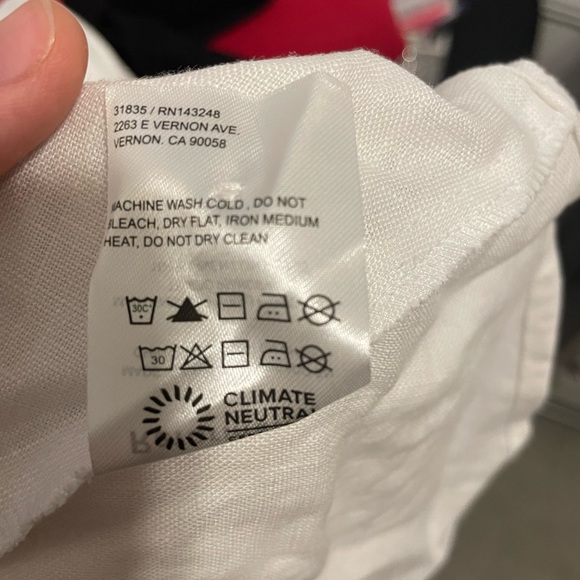 NWOT Reformation Rumi Linen Top in White - Picture 11 of 11